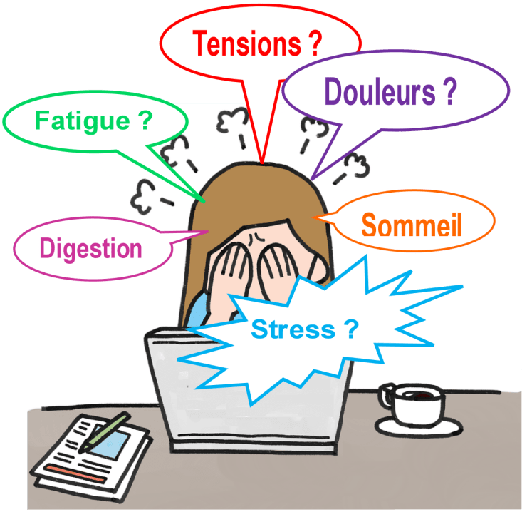 Tensions, Douleurs, Digestion, Fatigue, Sommeil, STRESS ??? Prenez soin de vous Bien-être